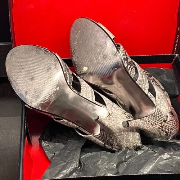 Steve Madden Luxe Snakeskin Heels - Picture 2 of 4